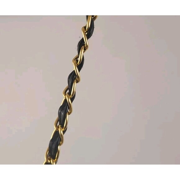 Deena & Ozzy Wheat Straw Paille De Ble Woven Shoulder Bag - Golden Chain - Picture 5 of 16